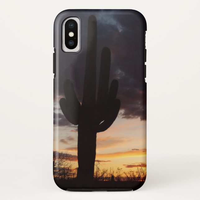 Capa Para iPhone, Case-Mate Saguaro Sunset III Arizona Desert Landscape (Verso)