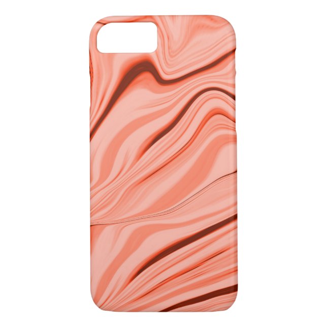 Capa Para iPhone, Case-Mate Salmão, pêssego, coral claro e rosa (Verso)