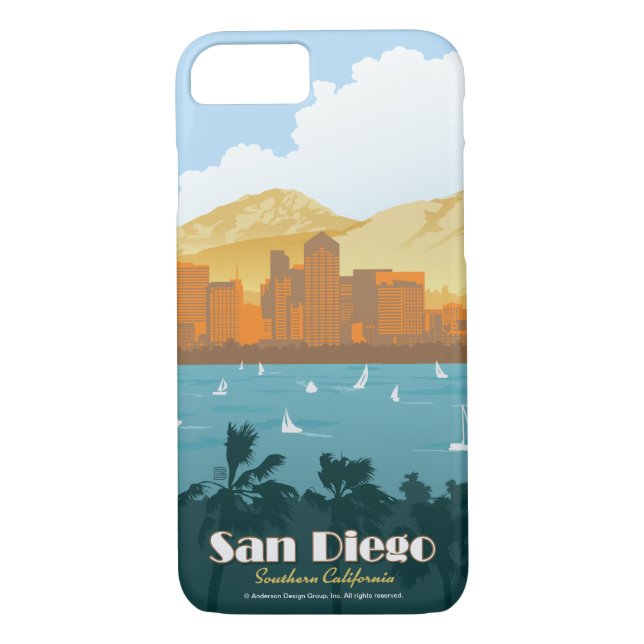 Capa Para iPhone, Case-Mate San Diego, CA (Verso)