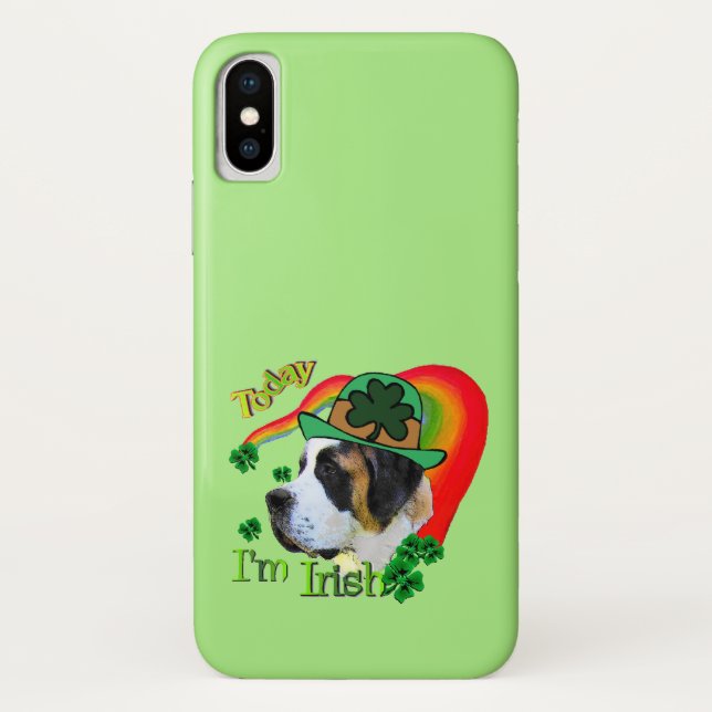 Capa Para iPhone, Case-Mate Santo Bernard St Patricks (Verso)