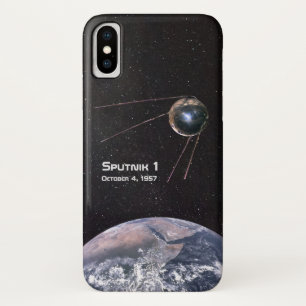 Capa Para iPhone X Satélite Sputnik 1