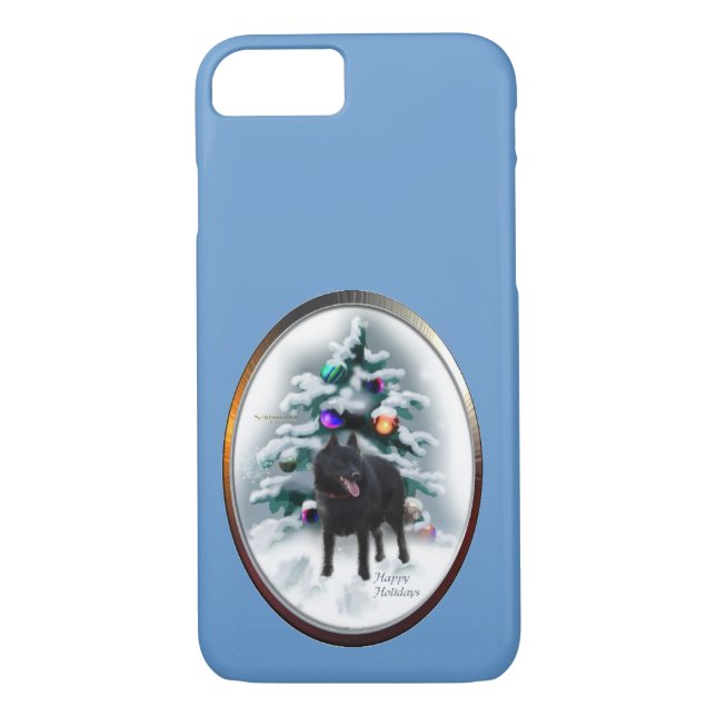 Capa Para iPhone, Case-Mate Schipperke Christmas (Verso)