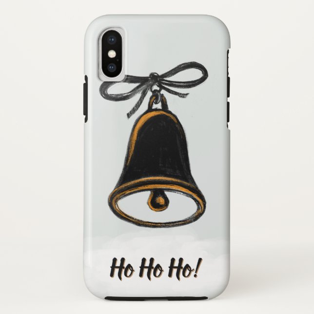 Capa Para iPhone, Case-Mate Schwarz weiß Glocke (Verso)