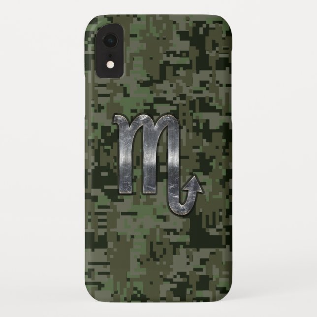 Capa Para iPhone, Case-Mate Scorpio Zodiac - Símbolo Woodland Digital Camo (Verso)