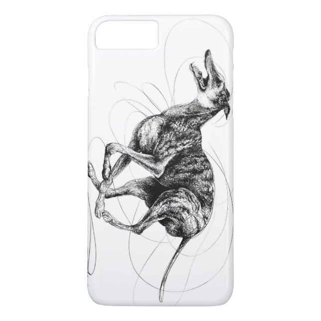 Capa Para iPhone, Case-Mate Scribble mim, galgo (Verso)