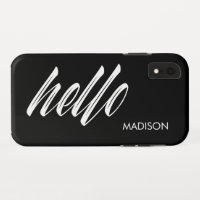 Script Chic Hello e seu nome Black White