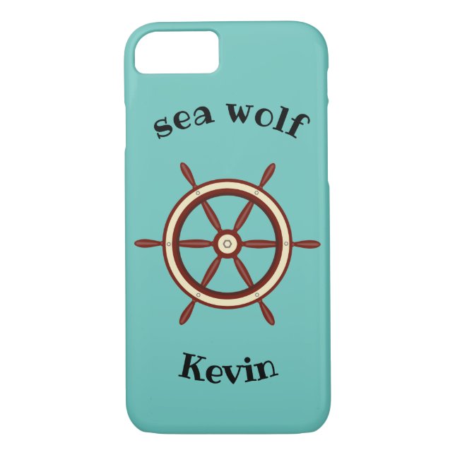 Capa Para iPhone, Case-Mate "SEA WOLF", volante, personalizado (Verso)