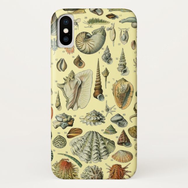Capa Para iPhone, Case-Mate Seashell Shell Mollusk Clam Elegant Clam Art (Verso)