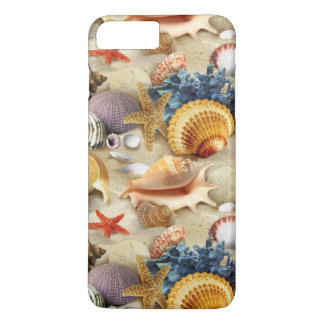 Capa iPhone 8 Plus/7 Plus Seashells da praia