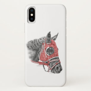 Capa Para iPhone Da Case-Mate Sedas do retrato do cavalo de raça