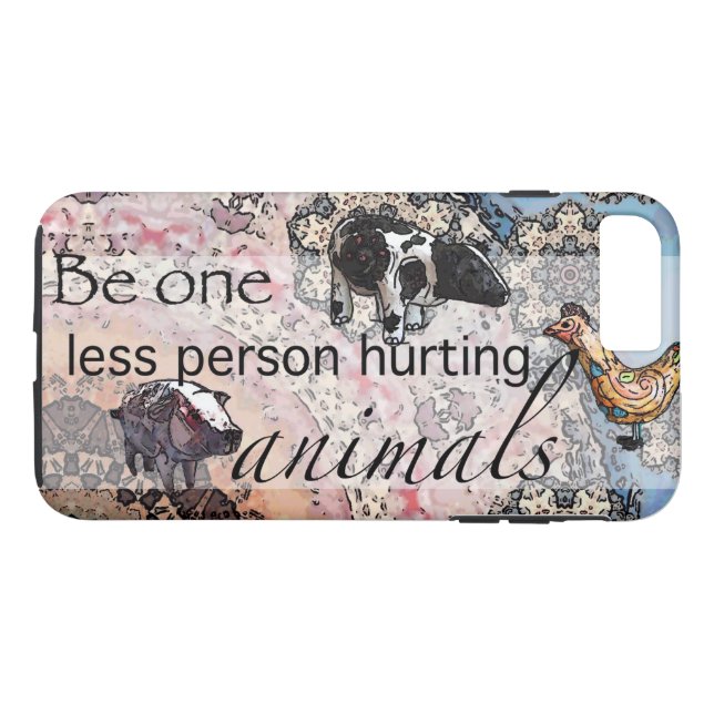 Capa Para iPhone, Case-Mate Seja um menos pessoa que fere animais (Verso (Horizontal))