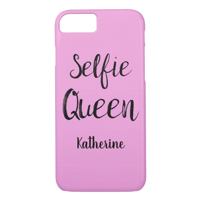 Capa Para iPhone, Case-Mate Selfie Queen Name Personalised Pink (Verso)