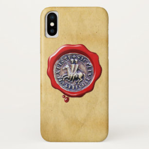 Capa Para iPhone Da Case-Mate SELO DO BURAÇO DE Cera Vermelha TEMPLAR KNIGHTS