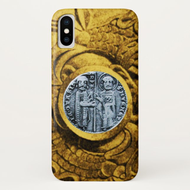 Capa Para iPhone, Case-Mate SELO DO MODELO KNIGHTS - amarelo (Verso)