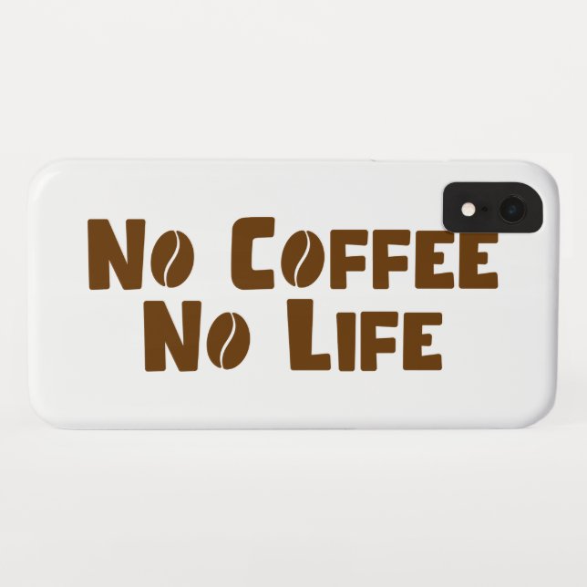 Capa Para iPhone, Case-Mate Sem Café Sem Vida (Verso (Horizontal))