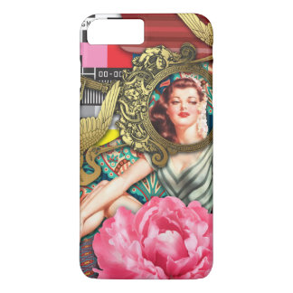 Capa iPhone 8 Plus/7 Plus Sem-Sinal - Colagem Digital de Senhora Atrevida