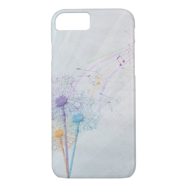 Capa Para iPhone, Case-Mate Sementes e música de dandelion (Verso)