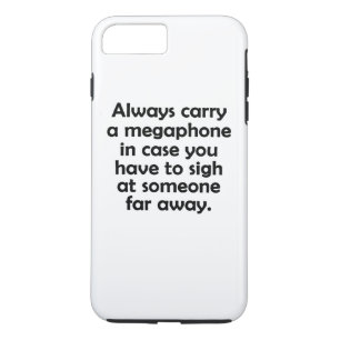 Capa iPhone 8 Plus/7 Plus Sempre Carregar uma Megaphone