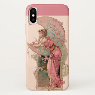 CAPA PARA iPhone DA Case-Mate SENHORA DA LUA COM FLORES EM PINCO