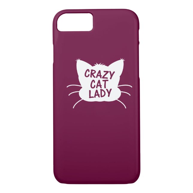 Capa Para iPhone, Case-Mate Senhora louca do gato (Verso)