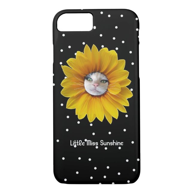 Capa Para iPhone, Case-Mate Senhorita pequena Luz do sol Smiling Gato (Verso)