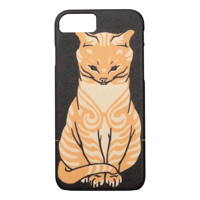 Capa Para iPhone, Case-Mate Sentado Cat, Julie de Graag (Verso)