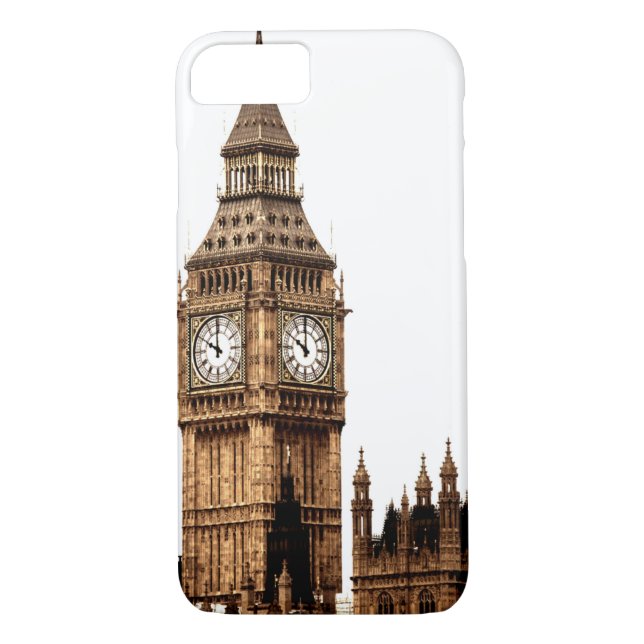 Capa Para iPhone, Case-Mate Sepia Big Ben Tower (Verso)