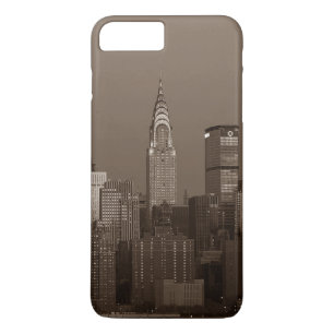 Capa iPhone 8 Plus/7 Plus Sepia Nova Iorque Skyline