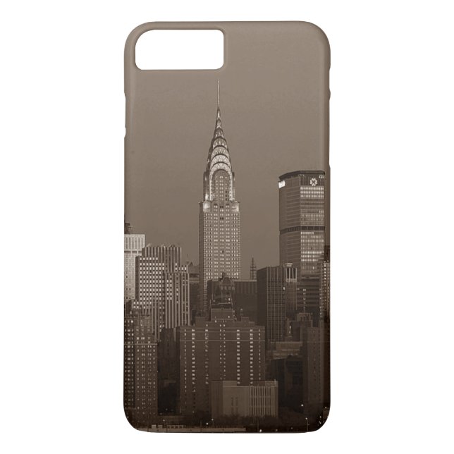 Capa Para iPhone, Case-Mate Sepia Nova Iorque Skyline (Verso)