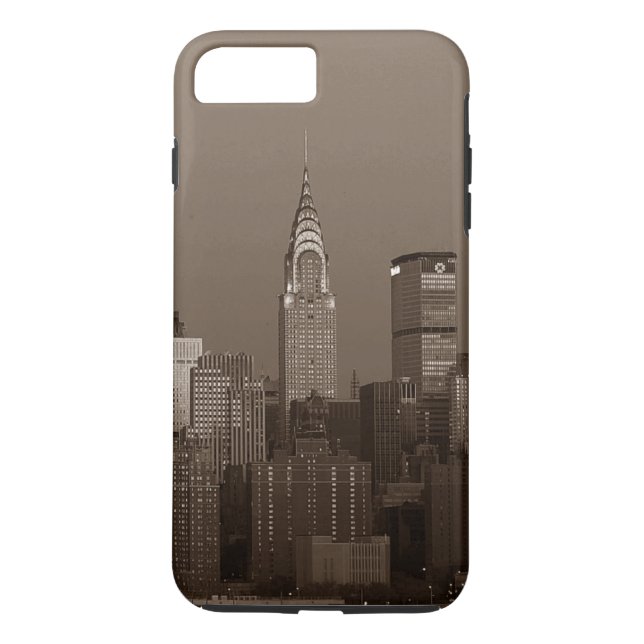 Capa Para iPhone, Case-Mate Sepia Nova Iorque Skyline (Verso)