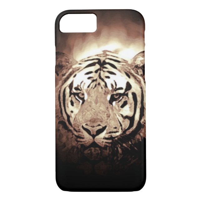 Capa Para iPhone, Case-Mate Sepia Tiger (Verso)