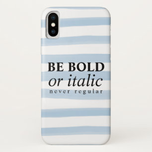 Capa Para iPhone X Ser Negrito Ou Itálico, Nunca Regular