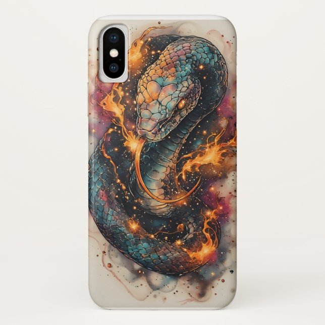 Capa Para iPhone, Case-Mate Serpente Cósmica Com Espaço Expansivo (Verso)