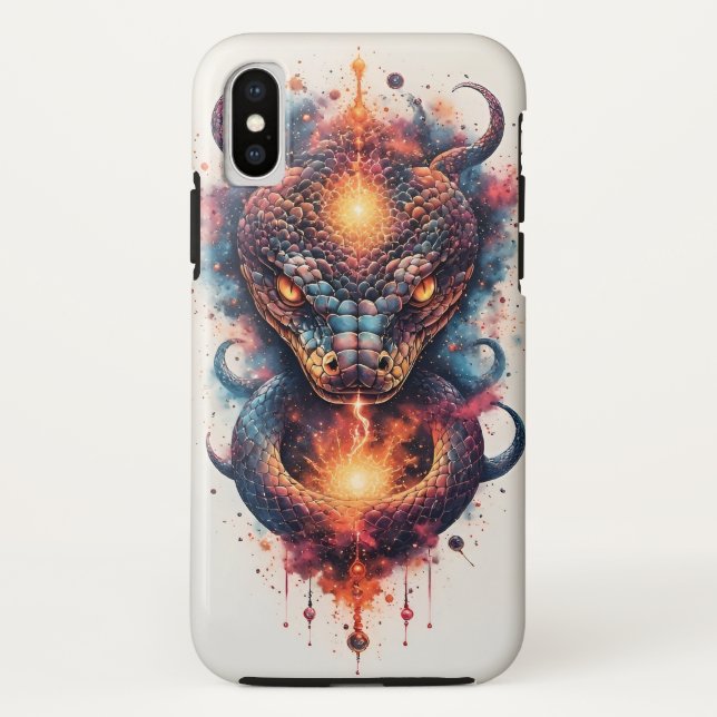 Capa Para iPhone, Case-Mate Serpente Cósmica Vívida Com Espaço Expansivo (Verso)