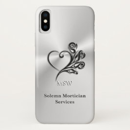 Capa Para iPhone Da Case-Mate Serviços Mortican Funerários, Coração e Rosas