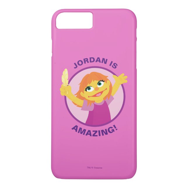 Capa Para iPhone, Case-Mate Sesame Street | Julia Segurando uma Pena (Verso)