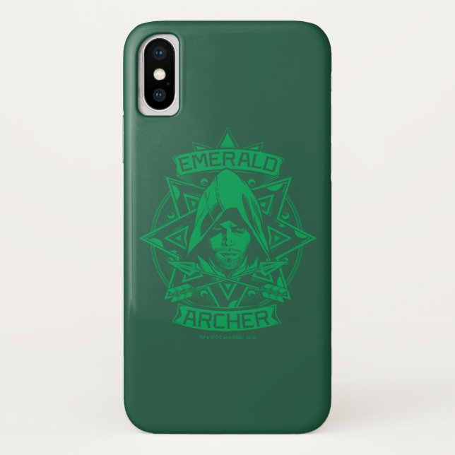Capa Para iPhone, Case-Mate Seta | Gráfico Emerald Archer (Verso)