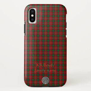 Capa Para iPhone Da Case-Mate Seu nome/iniciais no Tartan da família Boyd Clan