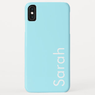 Capa Para iPhone Da Case-Mate Seu Próprio Nome ou Palavra Azul Céu Suave