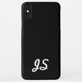 Capa Para iPhone Da Case-Mate Seu Texto, Simples, Script Retro-Estilado | Preto