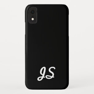 Capa Para iPhone Da Case-Mate Seu Texto, Simples, Script Retro-Estilado Preto