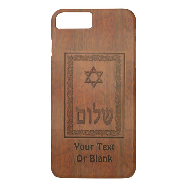 Capa Para iPhone, Case-Mate Shalom De Madeira Esculpida (Verso)
