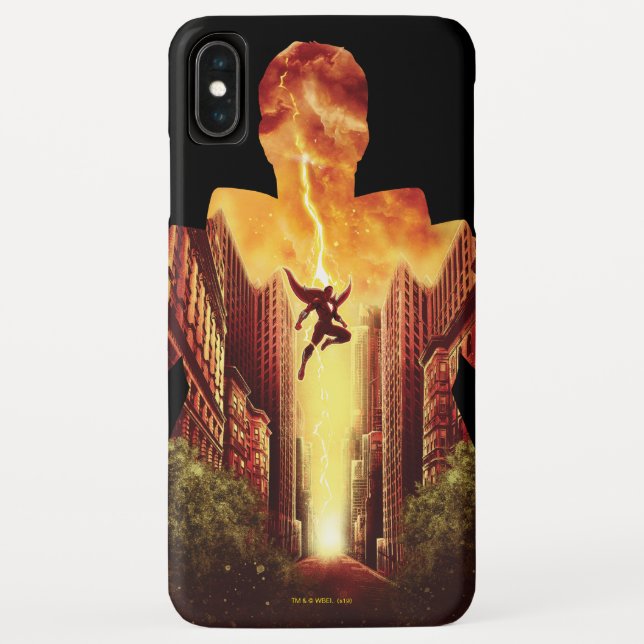 Capa Para iPhone, Case-Mate SHAZAM! | Silhueta Sunset Shazam (Verso)