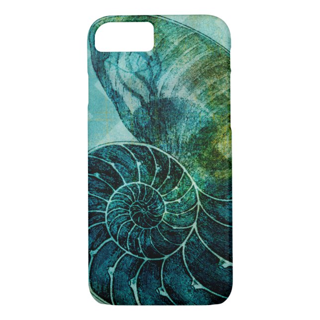 Capa Para iPhone, Case-Mate Shell do Conch de Turquesa Espiral (Verso)