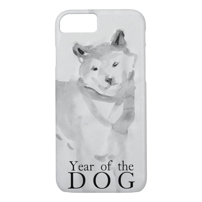Capa Para iPhone, Case-Mate Shiba Inu Pintando Cachorro Chinês Ano 2018 Caso3 (Verso)