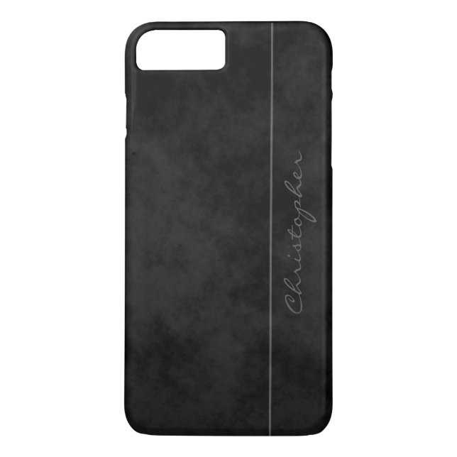 Capa Para iPhone, Case-Mate Signature Mottled Black Handsome iPhone 7 Plus (Verso)