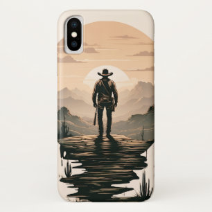 Capa Para iPhone Da Case-Mate Silhouette do Cowboy Ocidental