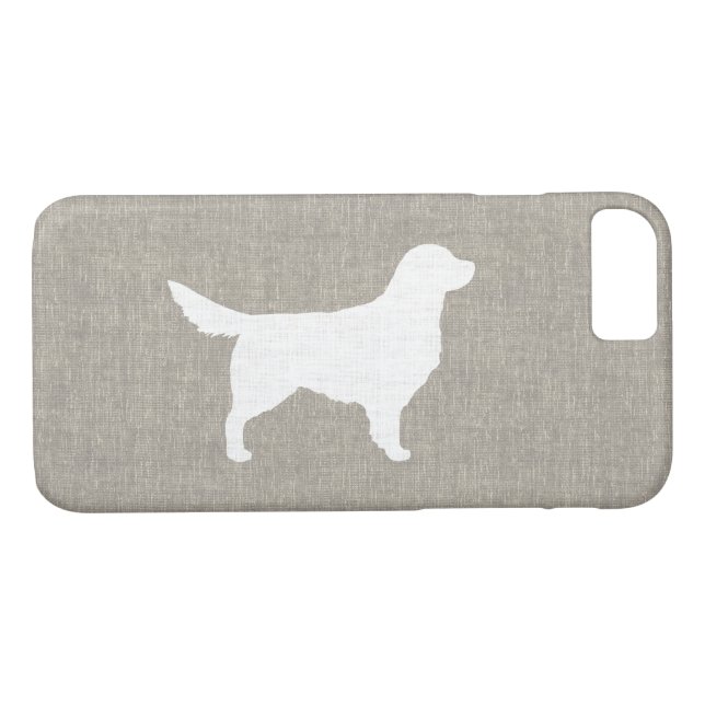 Capa Para iPhone, Case-Mate Silhueta do golden retriever (Verso (Horizontal))