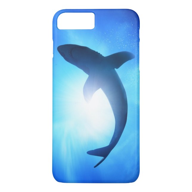 Capa Para iPhone, Case-Mate Silhueta do tubarão do oceano profundo (Verso)
