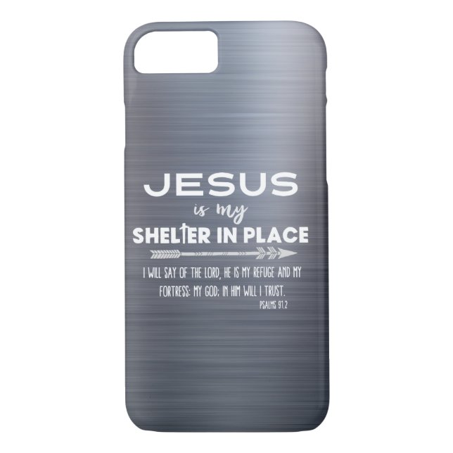 Capa Para iPhone, Case-Mate Silver Jesus é minha citação cristã (Verso)